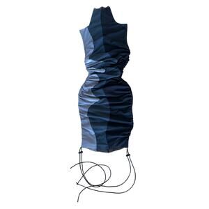 Lips + Honey - Bianca Mesh dress in Black & Gray